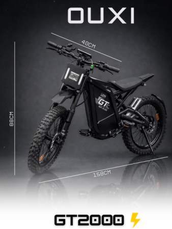 Vehicule Copii - Bicicletă electrică OUXI GT2000 2000W 60km/h 30Ah 24 inch