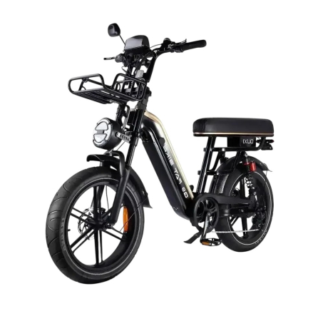 KuKirin V1 Pro - Bicicleta electrica OUXI Q9, 250W, baterie 48V 15Ah, autonomie 70 km, roti 20x4.0, frane hidraulice duble, Negru-Auriu