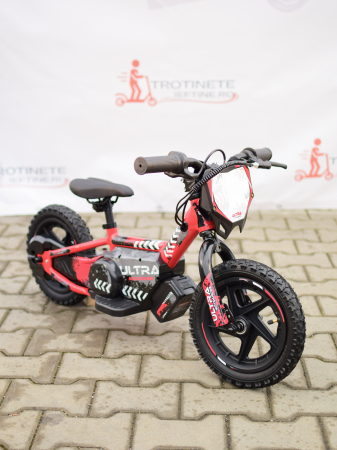 Vehicule Copii - Bicicletă Electrică Copii TRX200 Fără Pedale | 200W, Roți 12” | trotinete-ieftine.ro