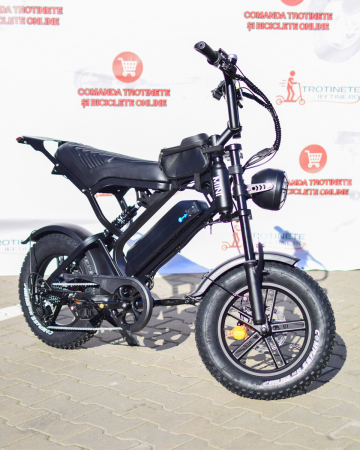 KuKirin V2 - Bicicletă electrică QM-Wheel V20 Mini FatBike 250W 48V