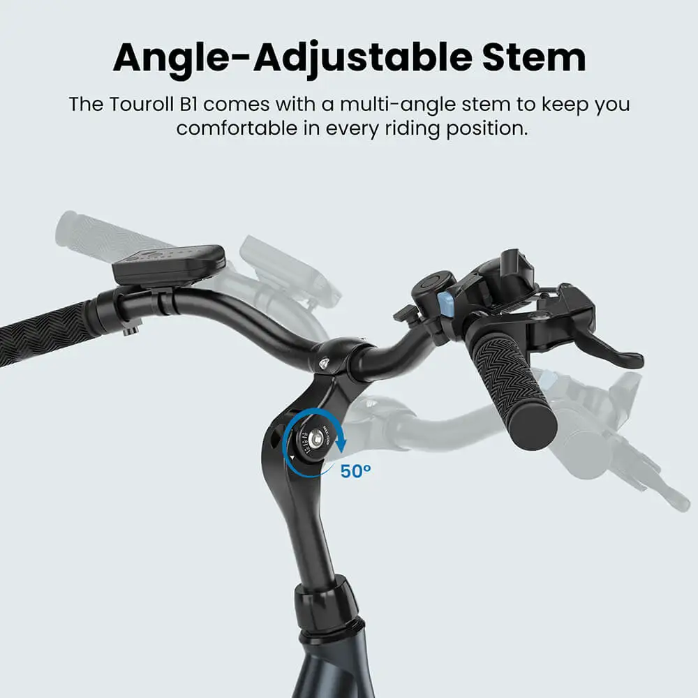 Bicicletă Electrică Touroll B1 250W 36V 15.6Ah 90 km 26 Inch Shimano 7 Viteze [2]