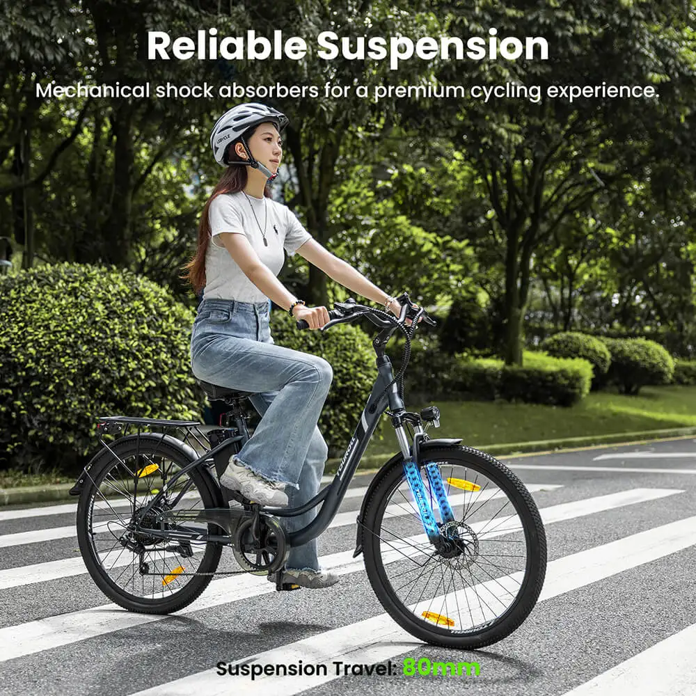 Bicicletă Electrică Touroll B1 250W 36V 15.6Ah 90 km 26 Inch Shimano 7 Viteze [8]