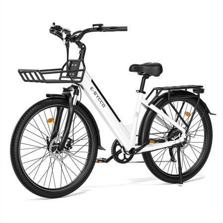 Biciclete - Bicicletă electrică V1 Black 28”, baterie 36V 15.6Ah, autonomie 45–90 km, motor 250W, Shimano 7 viteze