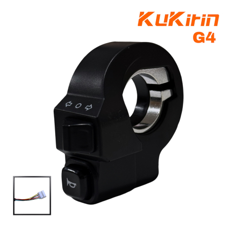 Acceleratoare & comenzi - butoneră Kukirin G4, comutator Kukirin G4, buton claxon trotinetă, piese Kukirin G4, comandă ghidon trotinetă, întrerupător trotinetă electrică, accesorii Kukirin, piese schimb G4