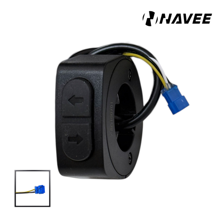 Piese - Buton (comutator) de semnalizare pentru trotineta electrica NAVEE V25 / V40, original
