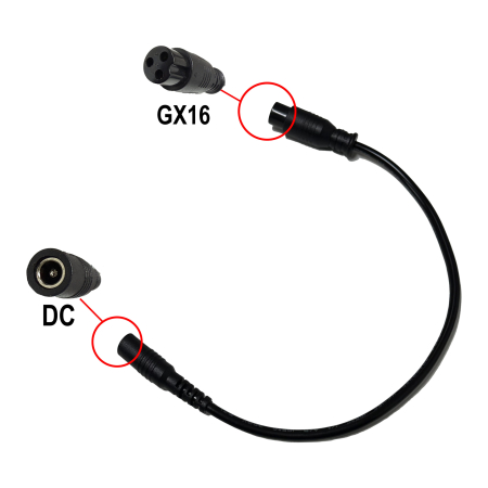 Piese - Cablu convertor GX16 la DC pentru trotineta electrica, adaptor conector