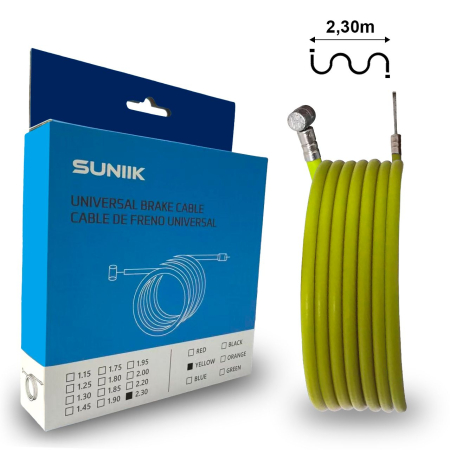 Piese - Cablu frana universal 2.3 m galben trotineta electrica