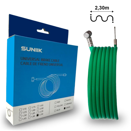 Piese - Cablu frana universal 2.3 m verde trotineta electrica