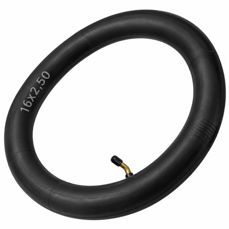 Piese - Camera aer 16x2.50 (16 inch) pentru trotineta electrica, valva metalica curbata