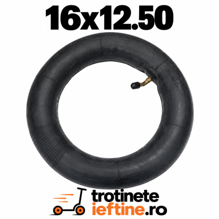 Piese - Cameră aer 16x2.50 cu valvă 45° pentru trotinete electrice