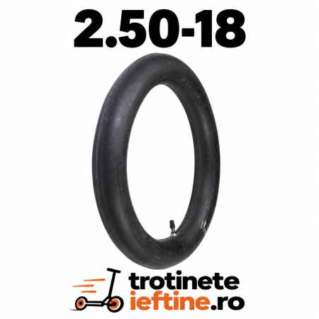 Piese - Cameră aer 2.50-18 (80/90-18, 90/80-18) pentru mopede, motorete și motociclete mici