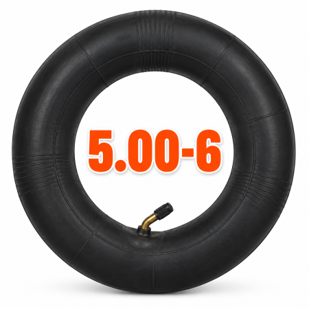 Piese - Camera Aer 5.00-6 (13x5.00-6) cu Valva Dreapta pentru Tractoras Tuns Iarba, ATV, Kart si Carucior