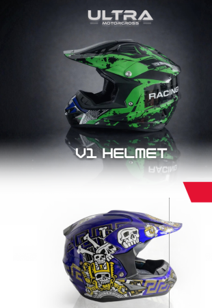 Căști - Cască Cross Moto V1 Ultra Motocross Racing