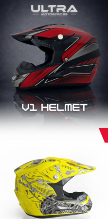 Căști - Cască Cross Moto V2 Ultra Motocross Racing Design