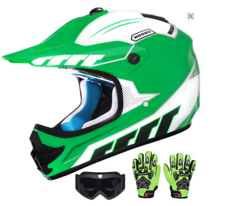 Accesorii - Cască Motocross Copii DOT cu Ochelari și Mănuși | ATV & Enduro