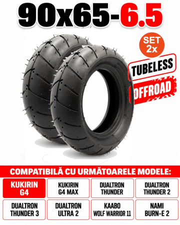 Anvelope - Set 2 anvelope Amalibay Tubeless Cityroad 90/65-6.5