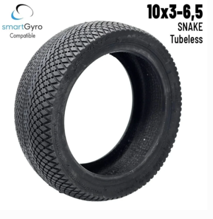 Roți și Anvelope - cauciuc-trotineta-10x3-6.5-snake-tubeless-smartgyro