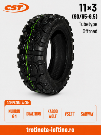 Roți și Anvelope - cauciuc-trotineta-11x3-90-65-6.5-cst-offroad-tubetype