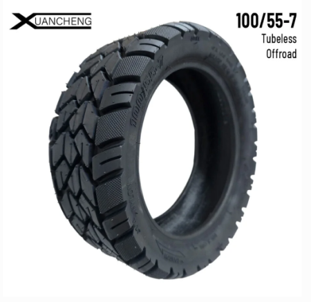 Roți și Anvelope - Cauciuc Offroad Tubeless 100/55-7 Xuancheng pentru Trotinete Electrice