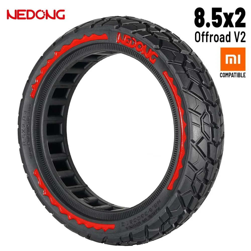 Anvelope - Cauciuc PLIN rosu ultrausoară 8.5×2 (versiunea offroad V2) [Nedong]