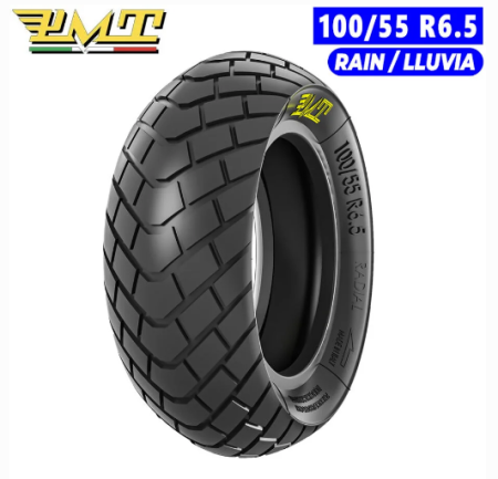 Roți și Anvelope - Cauciuc PMT 100/55 R6.5 Rain pentru Trotinete Electrice
