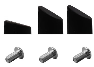 Piese - Cauciucuri negre pentru suruburile aripii spate Xiaomi (3 bucati)