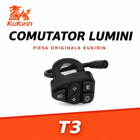 Localizatoare GPS - Comutator Lumini KuKirin T3 – Piesa Originala pentru Trotineta Electrica