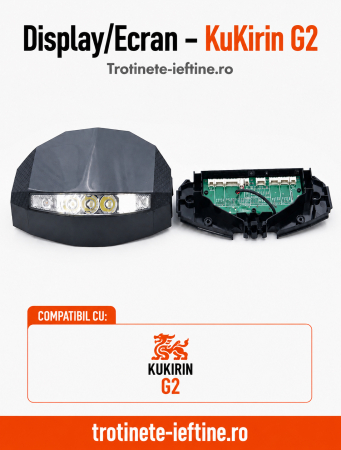 Display/Ecran KuKirin G2 – Piesă Originală cu Far Integrat