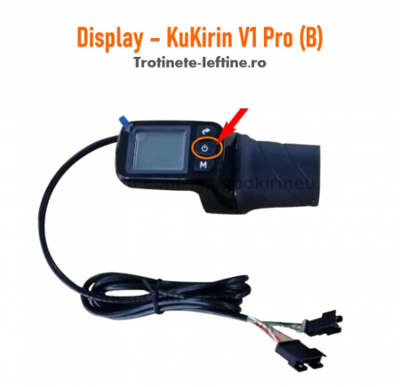 KuKirin V1 Pro - Display/Ecran original Bicicleta KuKirin V1 Pro (Versiune B)