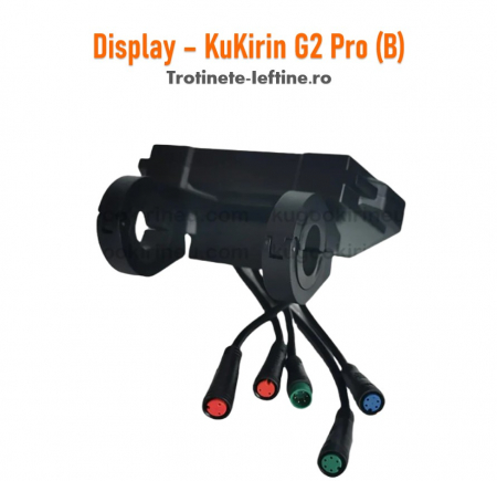 KuKirin G2 Pro - Display/Ecran original Trotineta KuKirin G2 Pro, Varianta B (4 pini mufa albastra)