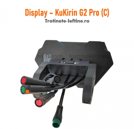KuKirin G2 Pro - Display/Ecran original Trotineta KuKirin G2 Pro, Varianta C (5 pini mufa verde)