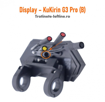Piese - Display/Ecran original Trotineta KuKirin G3 Pro, Varianta B (6 pini mufa neagra)