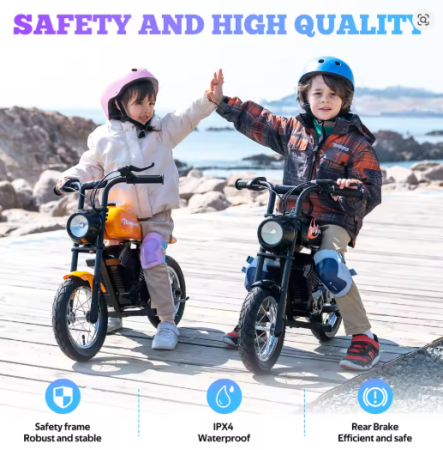 Motocicletă electrică copii EVERCROSS EV08M 150W 12 inch [4]