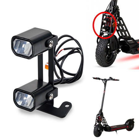 Piese - Far fata dublu pentru trotineta Bogist Urbetter M6, Ecoxtrem Bison, B-Mov freestyle 5 si modele similare