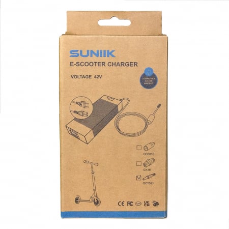Încărcător premium 42V 2A (conector DC5525) – pentru trotinetă electrică [Suniik] [2]