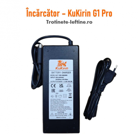 KuKirin G1 Pro - Încarcator Trotineta KuKirin G1 Pro, 54.6V 2A