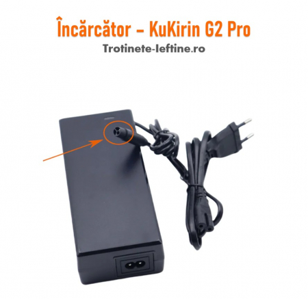 KuKirin G2 Pro - Încarcator Trotineta KuKirin G2 Pro, 54.6V 2A (2024, 3 gauri)