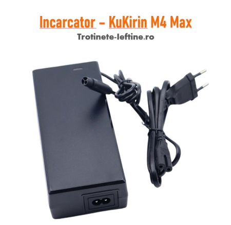 PIESE TROTINETE - Încarcator Trotineta KuKirin M4 Max 2025 , 54.6V 2A 3 gauri