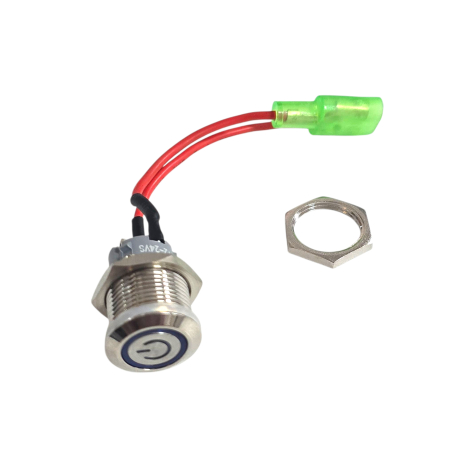 Acceleratoare & comenzi - Intrerupator 16mm, buton/comutator de comanda pentru trotineta electrica