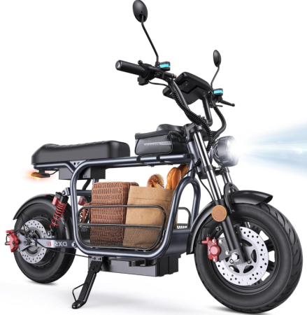 Biciclete - iScooter DX5 – Scuter Electric 1500W, Baterie 48V 15.6Ah, Roți 15”, Autonomie 72 km, Viteză 55 km/h, Suspensie Hidraulică