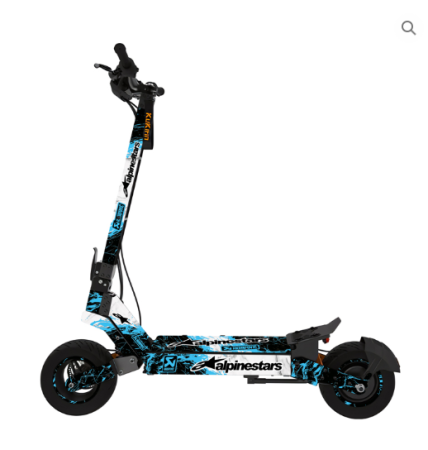 Personalizare & Confort - Vinil Autocolant Kukirin G4 Marmol Blue Alpinestars – Personalizare Trotinetă Electrică
