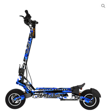 Personalizare & Confort - Vinil Autocolant Kukirin G4 RedBull Blue Camo – Personalizare Trotinetă Electrică
