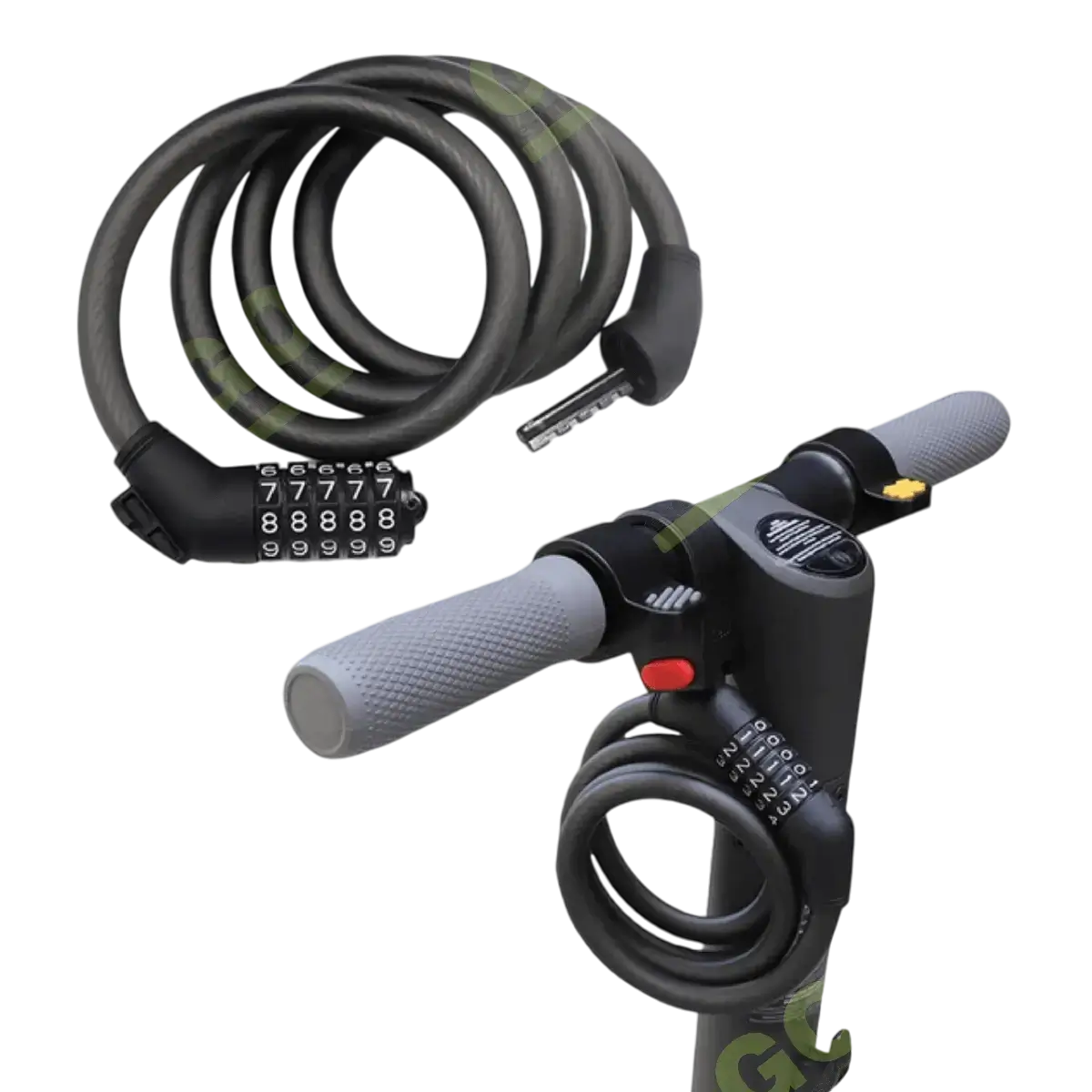 Lacăte / antifurt - Lacat cu cod 1.2m pentru scuter