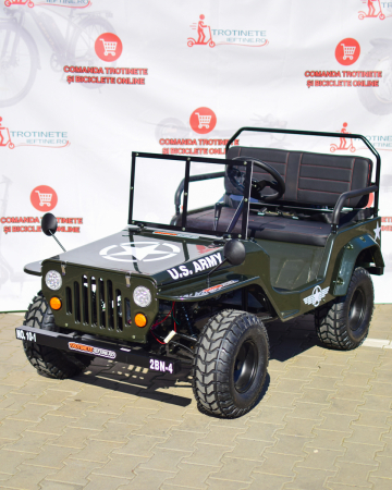 Vehicule Copii - Mini Jeep Willys 150cc 11HP 2 Locuri Semi Automat