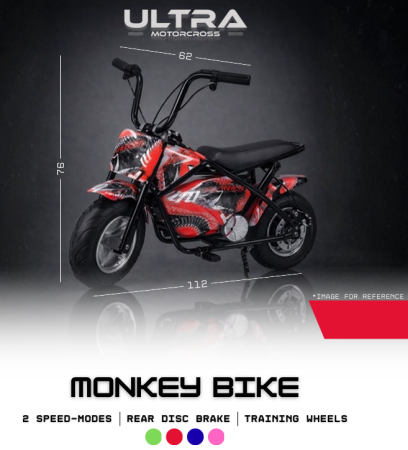 Vehicule Copii - Motocicleta Electrica Copii Monkey Bike 300W 24V