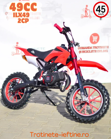 MOTOCICLETE - Motocicletă copii ILX49 Crosser 49cc 45km/h 10 inch