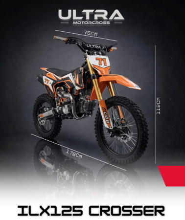 MOTOCICLETE - Motocicletă Cross ILX125 Crosser 125CC Portocaliu Off-Road