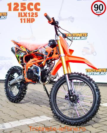 MOTOCICLETE - Motocicletă Cross ILX125 Crosser 125CC Portocaliu Off-Road