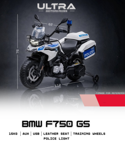 Vehicule Copii - Motocicletă Electrică BMW F750 GS Police 6V