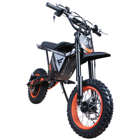 Motociclete Copii - Motocicletă electrică Y66 off-road, motor 3000W, viteză 55 km/h, autonomie până la 50 km, roți 12/10 inch, suspensie dublă